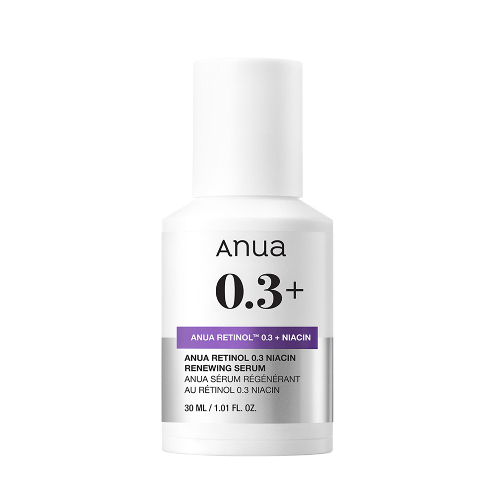 Anua Обновляющая сыворотка с ретинолом и ниацинамидом Nano Retinol 0,3% + Niacin Renewing Serum. 30 мл