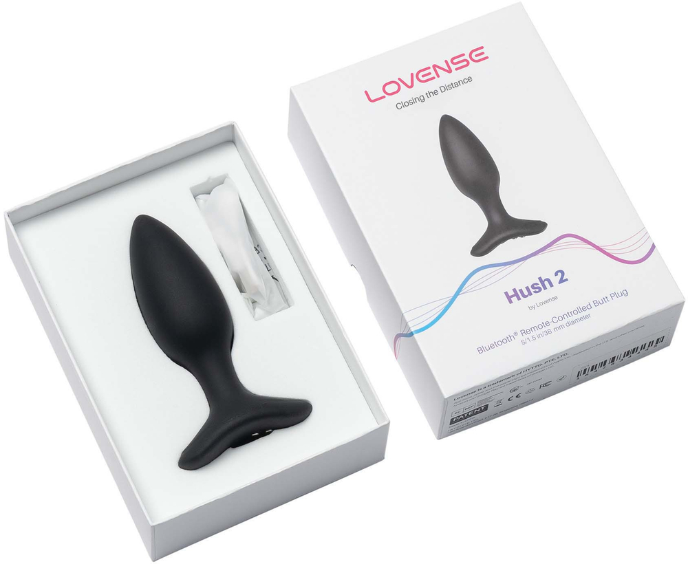 LOVENSE Hush 2 - Анальная пробка, (3,8 см.)