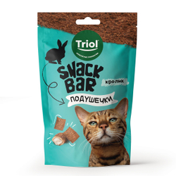 Triol, Лакомства для кошек, Мини-подушечки с кроликом, 30 гр.