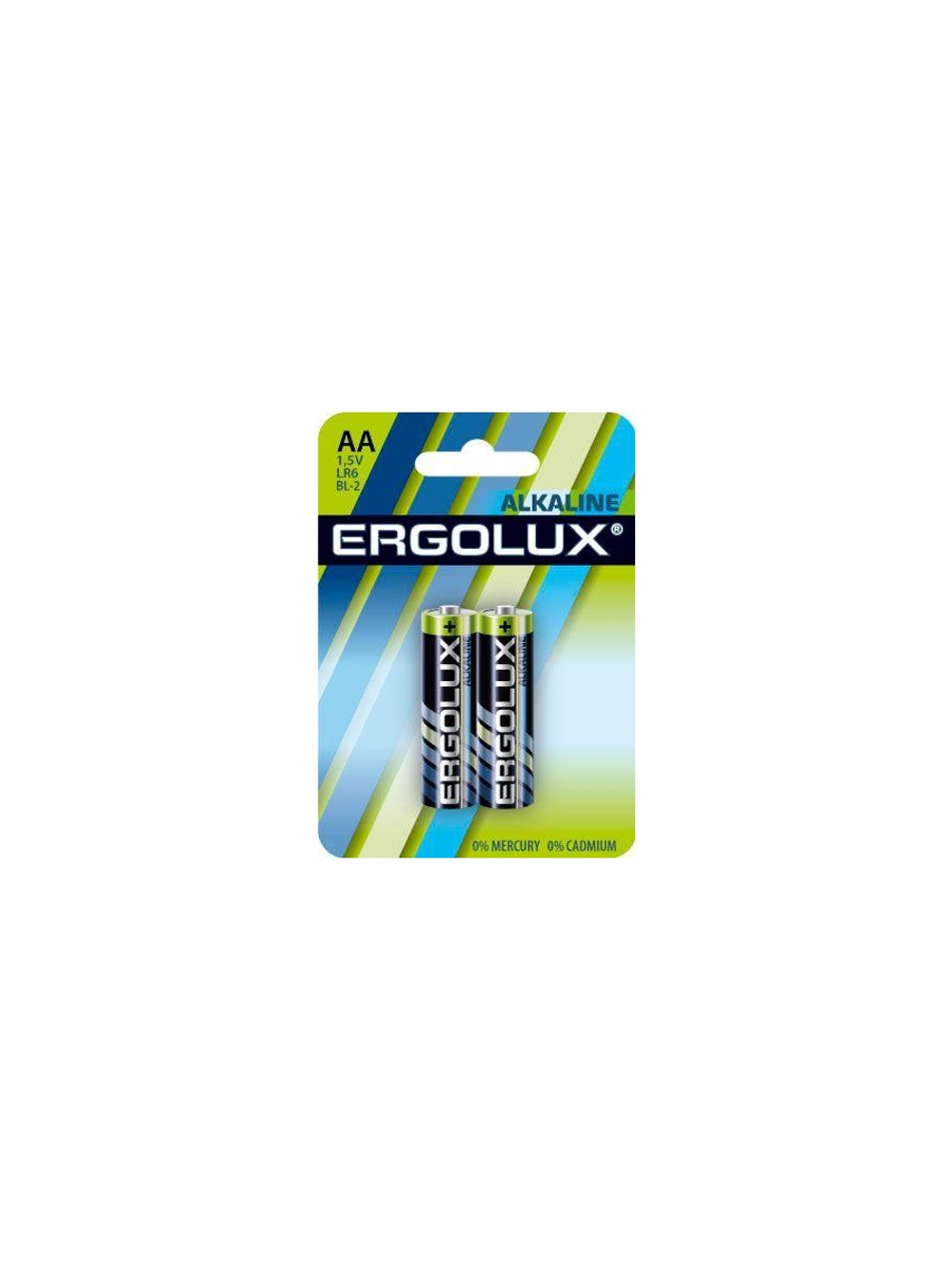 Элемент питания алкалиновый AA/LR6 1.5В Alkaline BL-2 (блист.2шт) Ergolux 11747