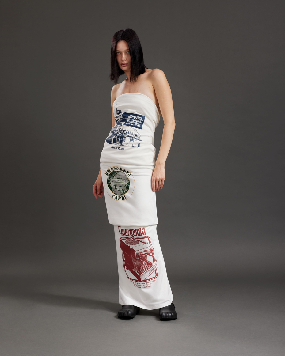 COFFEE CROPPED T-SHIRT OVERSIZED