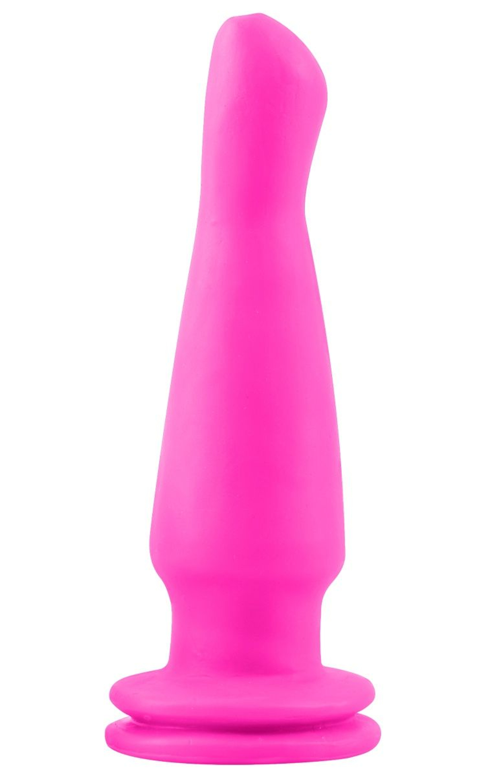Розовая анальная вибропробка Vibrating Butt Plug - 14,5 см. (Цвет: розовый)