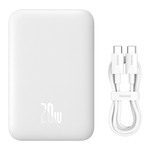 Беспроводной внешний аккумулятор Baseus Magnetic Mini Air C+Qi 6000mAh 20W (MagSafe) - Stellar White