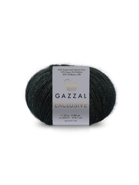 Пряжа Exclusive, 25г, 200м,60%тонкая мериносовая шерсть супервош, 30%шёлк, 10%супер кид мохер (цена за 1шт)