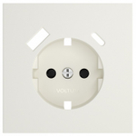 Накладка для розетки с заземлением и со шторками и 2хUSB type A и C Voltum S70 VLS001013