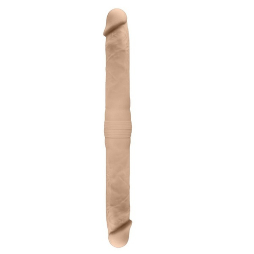 Телесный двусторонний фаллоимитатор 42,5см SilexD Premium Silicone Dildo 17" Double Dong M Model 1