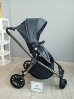 Коляска модульная  3в1 Baby shell (Dark Grey/Black chrome BBS-009)
