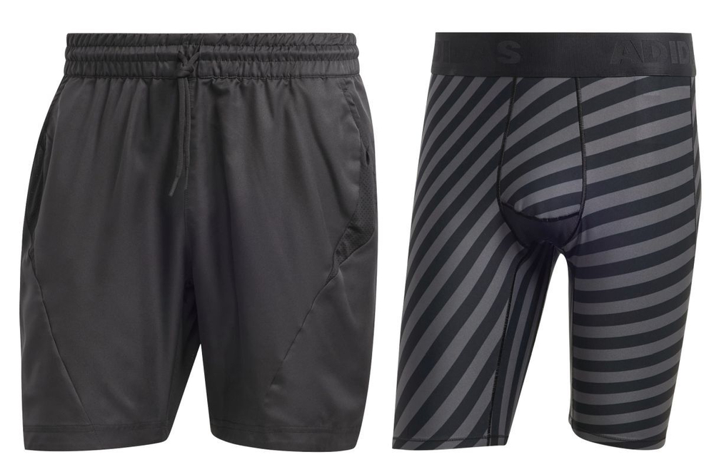 Мужские теннисные шорты Adidas 2n1 Short Pro - black