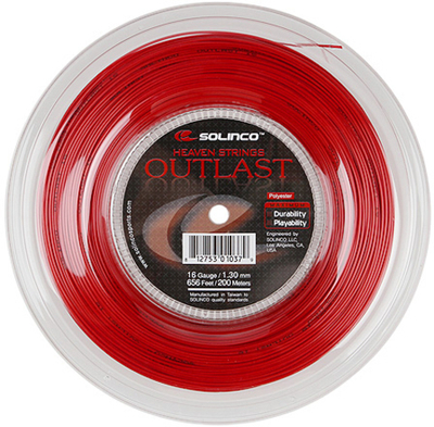 Теннисные струны Solinco Outlast (200 m) - red