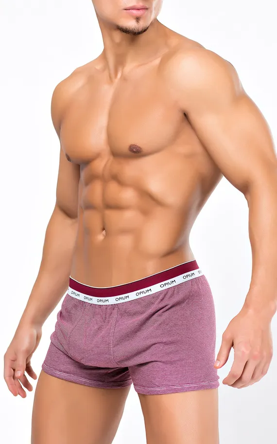 Мужские трусы R-112 Claret-White