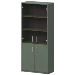 Шкаф комбинированный с тонированным стеклом А-310/А-стл310тон Тайга 770x370x2000 Арго