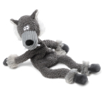 85079 Игрушка для собак Волк с верёвкой 39см, серия PLUSH FRIENDZ, Gigwi