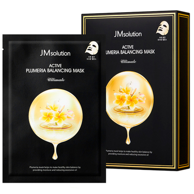 [JMSOLUTION] Тканевая маска с экстрактом плюмерии БАЛАНСИРУЮЩАЯ Active Plumeria Balancing Mask Ultimate, 35мл