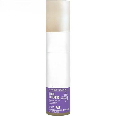 Лак для волос Pure Fullness Ultra Strong 5, с кератином, защищает до 24Н, 75 мл (Франция)