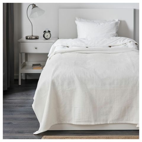 Покрывало IKEA INDIRA (ИНДИРА), Белый, 150х250 см