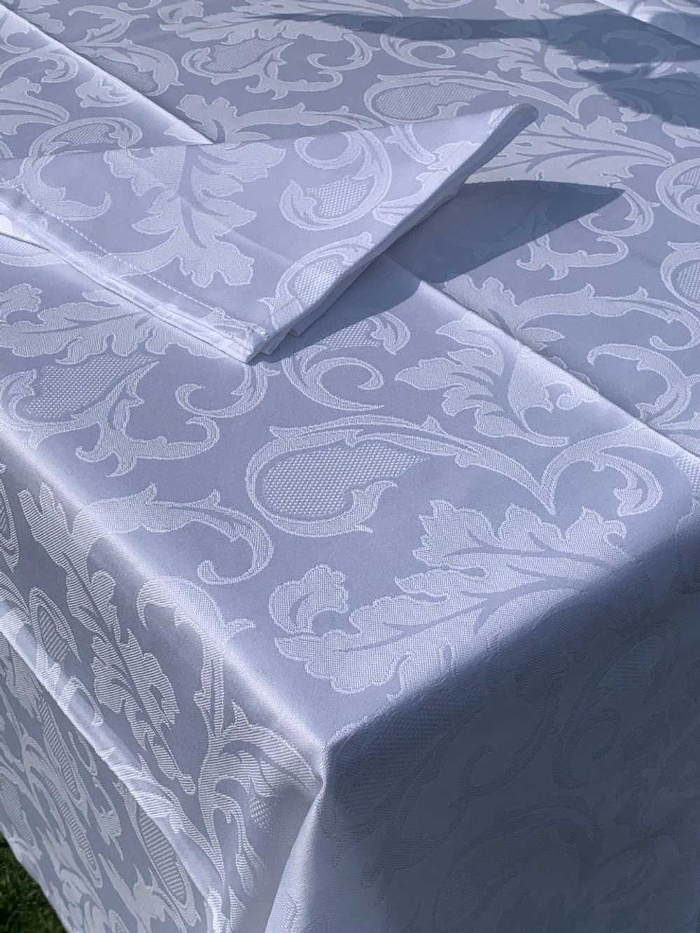Скатерть 180x270 и 12 салфеток EmilioGatti Florida белые