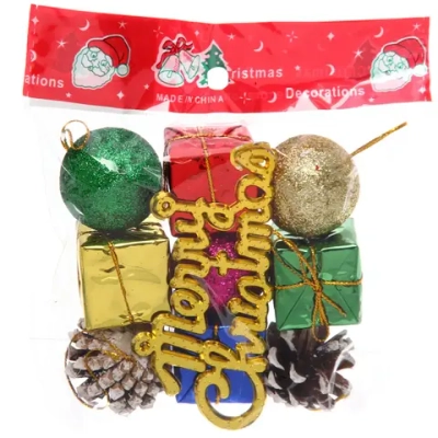 Набор украшений «Merry Christmas» 12*12 см (набор 10 шт), микс