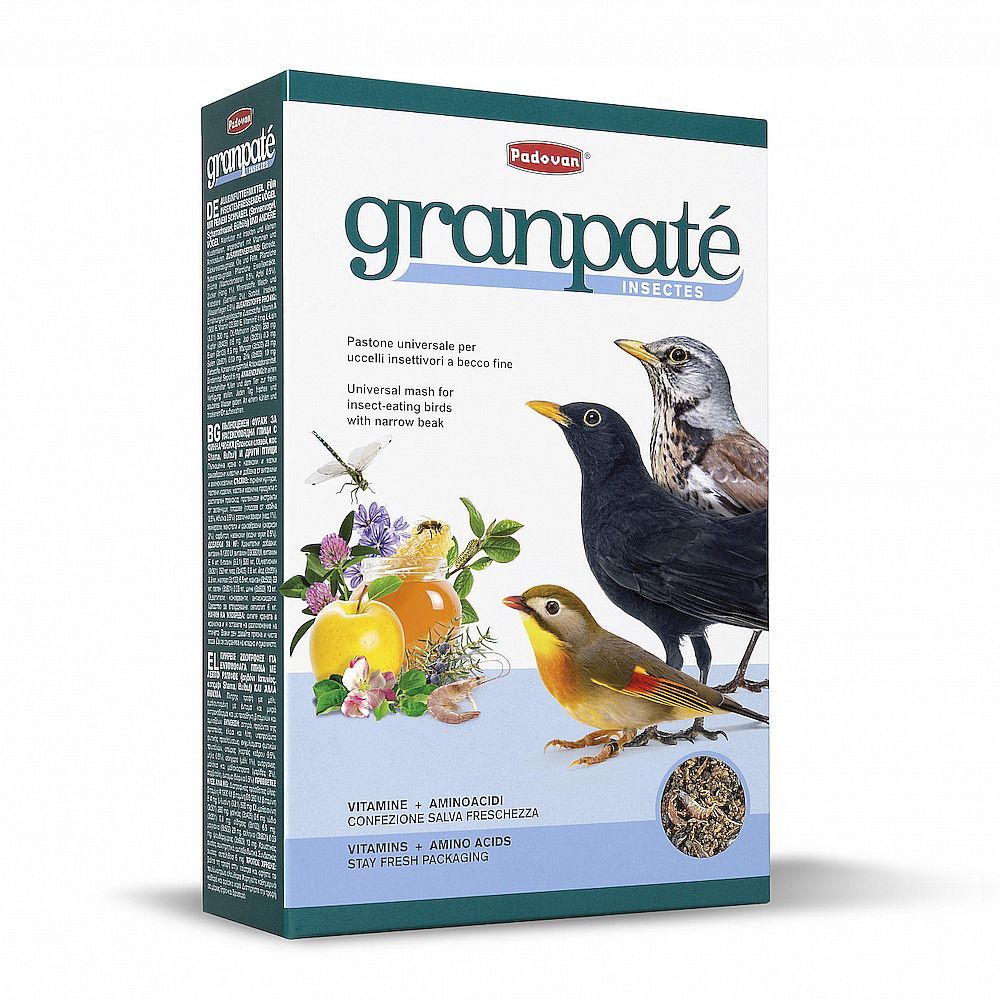 Padovan GRANPÂTÉE Insectes комплексный корм для насекомоядных птиц 1кг Padovan GRANPÂTÉE Insectes комплексный корм для насекомоядных птиц 1кг