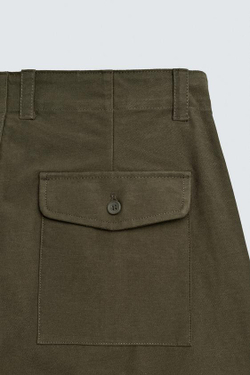 ZARA БРЮКИ BALLOON FIT, ХАКИ