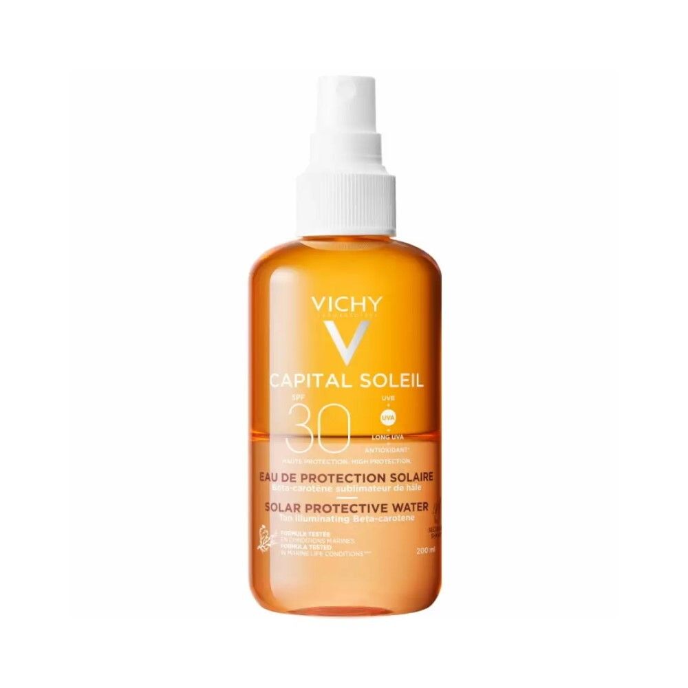 Солнцезащитный двухфазный спрей-активатор загара SPF 30 Vichy, 200 мл