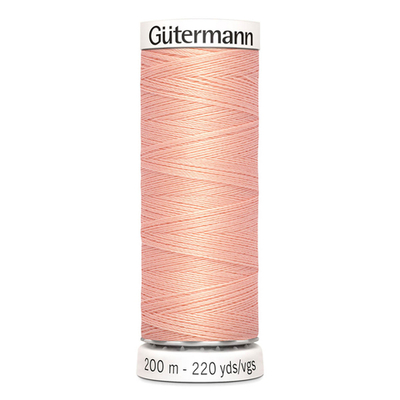 01 Нить Sew-All 100/200 м для всех материалов, 100% полиэстер Gutermann 748277 (165 жемчужно-персиковый)