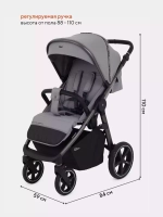Коляска детская RANT "CASPIA 2.0" RA100 Grey