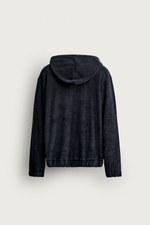 ХУДИ СВОБОДНОГО КРОЯ ИЗ МАХРОВОЙ ТКАНИ НА МОЛНИИ — ZARA