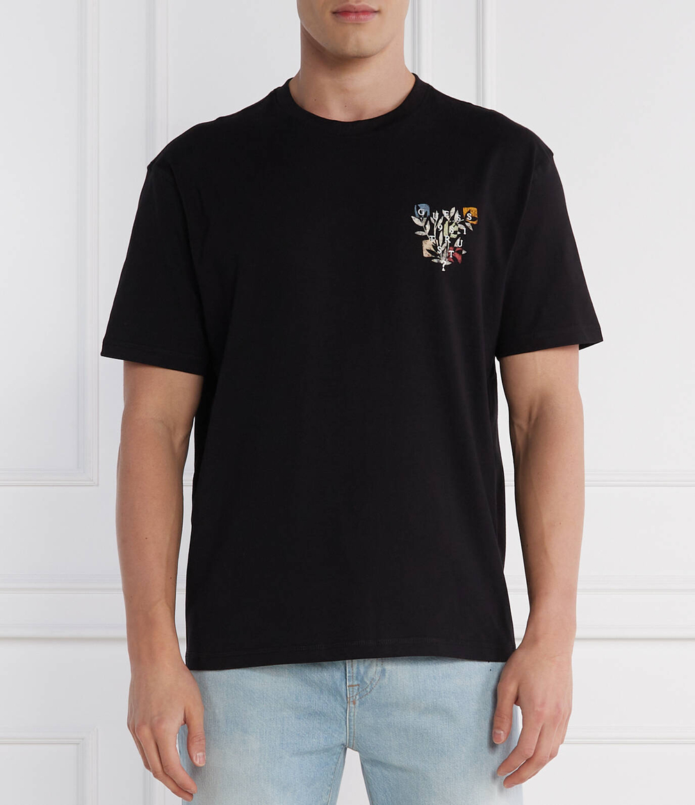 Футболка SS CN SMALL ABSTRACT GUESS - черный(M4GI19 K8FQ4)