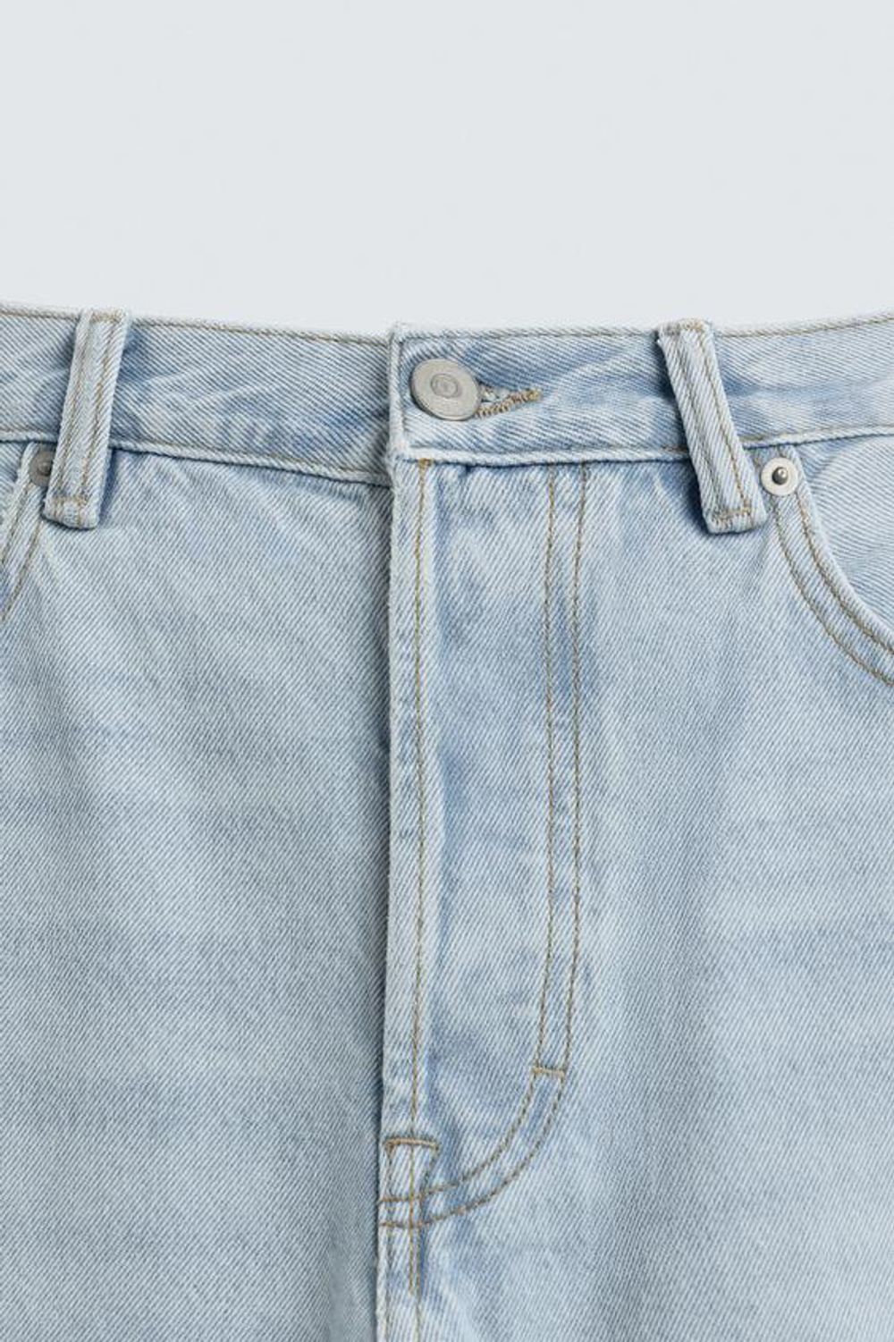 ZARA ДЖИНСЫ STRAIGHT FIT, ГОЛУБОЙ