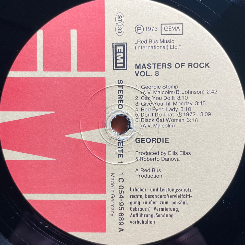Geordie - Masters Of Rock Vol. 8 (Германия 1973г.)