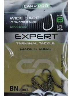 Крючок Wide Gape In-Turned Eye BN №8