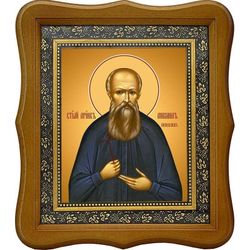 Михаил Новоселов мученик. Икона на холсте.