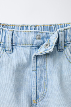 ZARA ДЖИНСЫ BAGGY, ГОЛУБОЙ