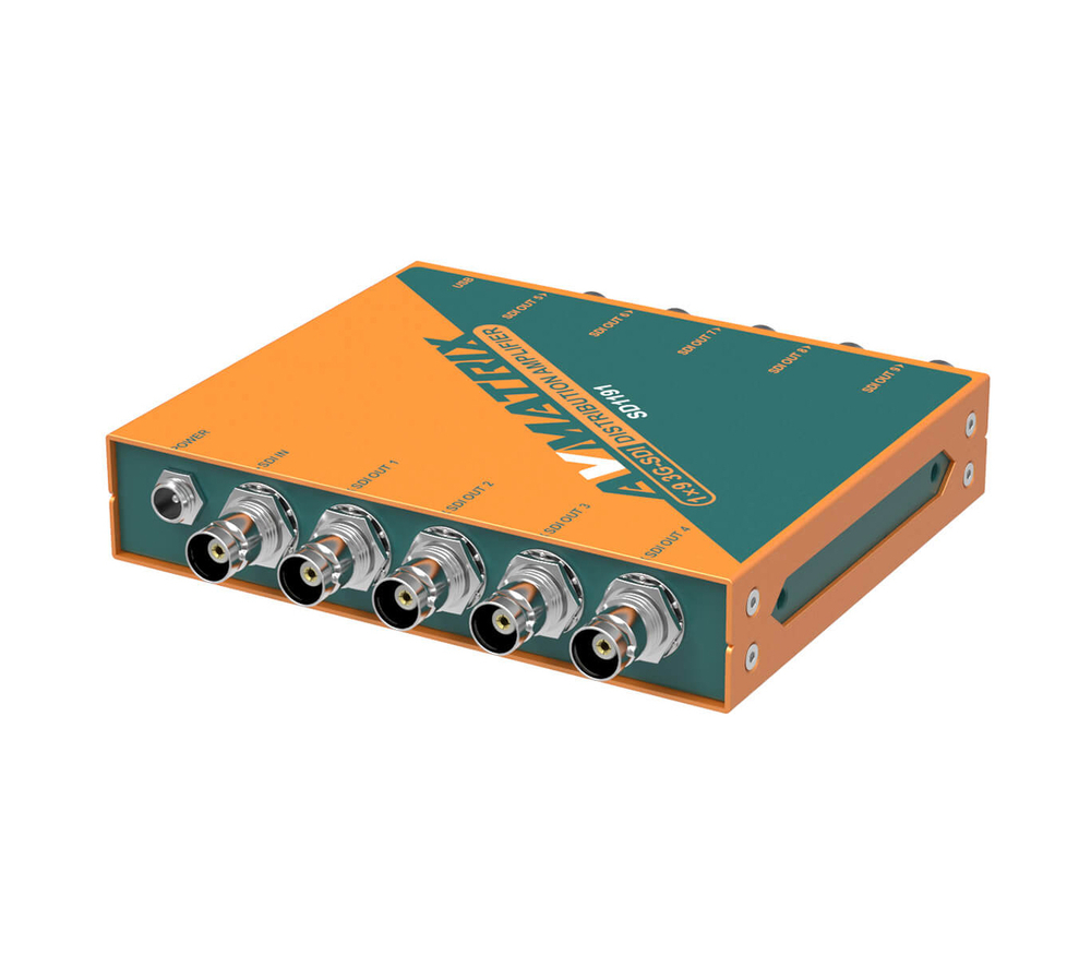 Усилитель-распределитель AvMatrix SD1191 3G-SDI 1x9 с восстановлением тактовой частоты