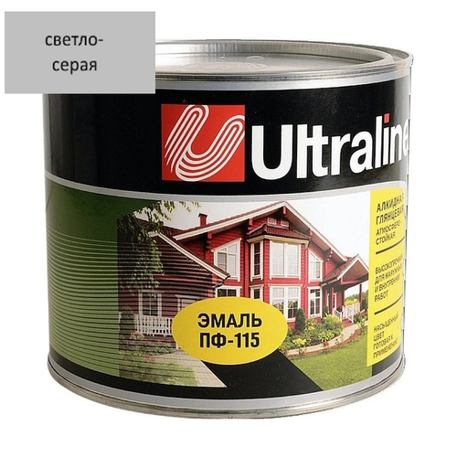 Эмаль ПФ-115 РАДУГА Ultra Lines  св-серая   5,5кг