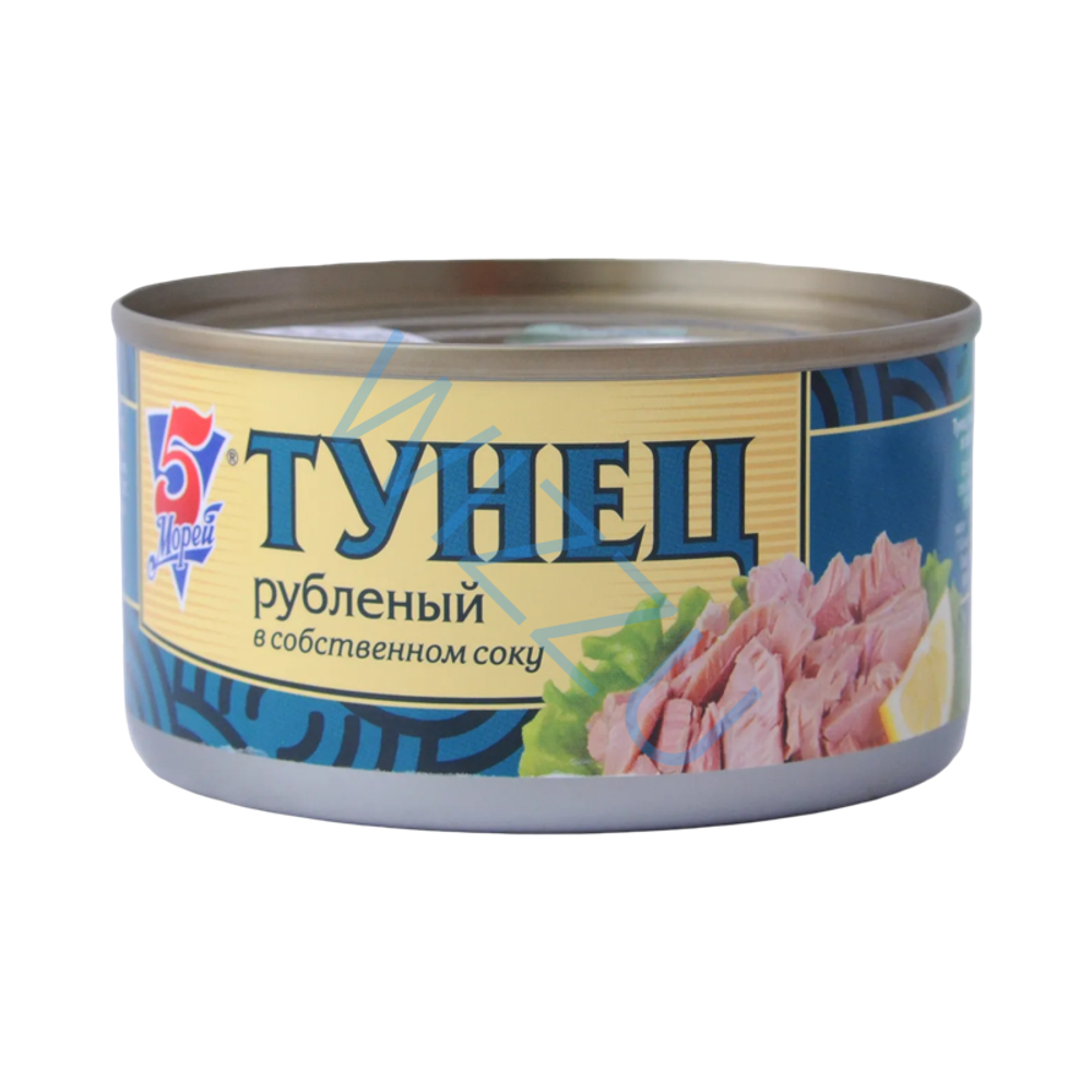 Тунец 5 Морей рубленый в с/с 185г