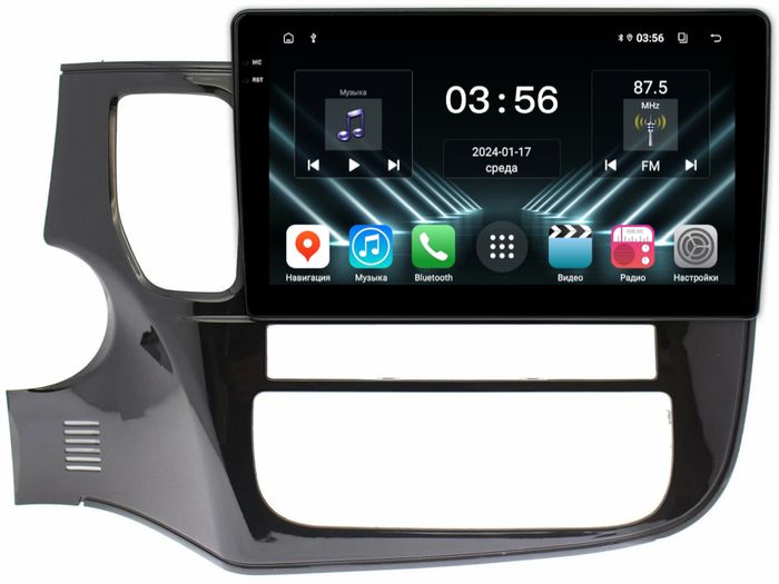 Магнитола для Mitsubishi Outlander 3 2012-2022 (левый руль) - FarCar S280 монитор 10.36" IPS на Android 13, CarPlay