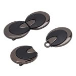Крючки пришивные декоративные 44х18 мм, Black/P, MT-1822, 4 шт