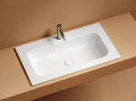 Раковина накладная Ceramicanova Грация (Grace) прямоугольная, с отверстием под смеситель, 810x457x137 мм, цвет белый матовый, CN7012MW