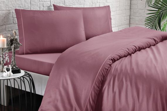 Постельное белье CASUAL фиолетовый сатин делюкс TIVOLYO HOME Турция