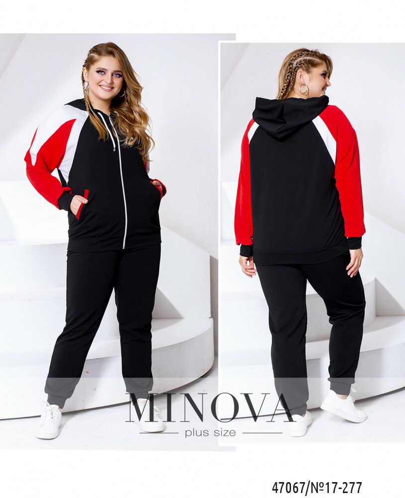 Костюм 17-277-красный-черный Minova Костюм 17-277-красный-черный Minova