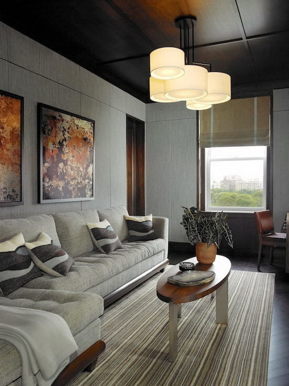 Ceiling design lamp  Noon 3 by Zeitraum (White)