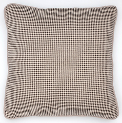 CUBEПодушка декоративная 40х40 кремово-черная клетка Textil Roig 40x40