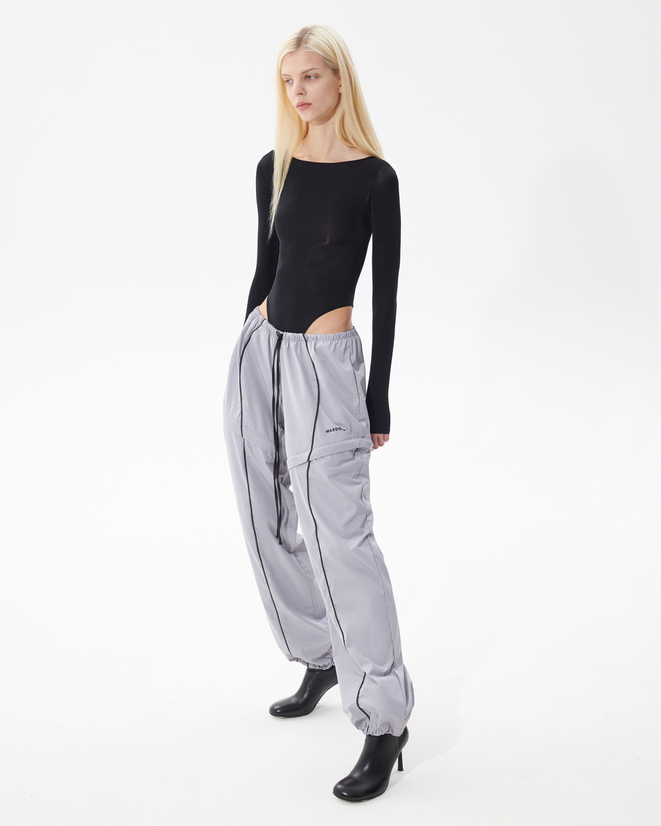 GREY TRANSFORMING  TRACKPANTS