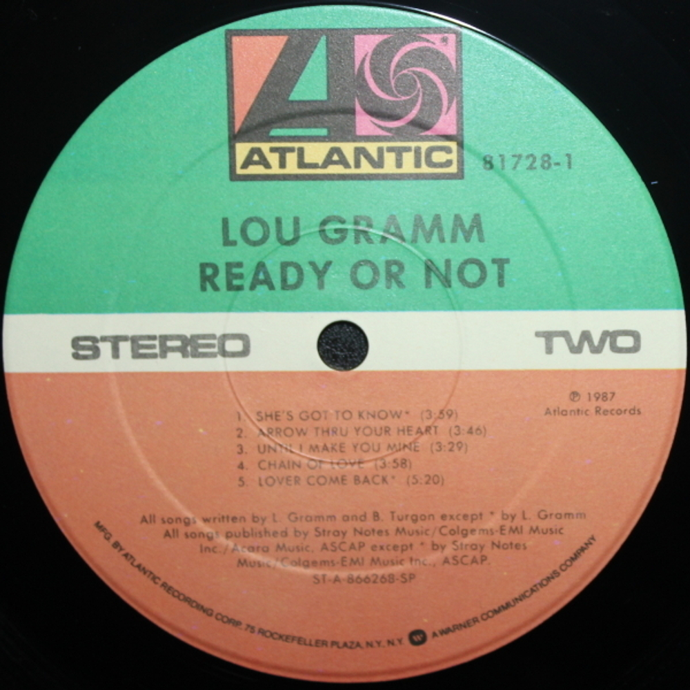 Lou Gramm / Ready Or Not (LP)