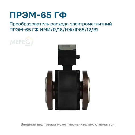 Преобразователь расхода электромагнитный ПРЭМ-65 ГФ ИМИ/R/16/НЖ/IP65/12/B1