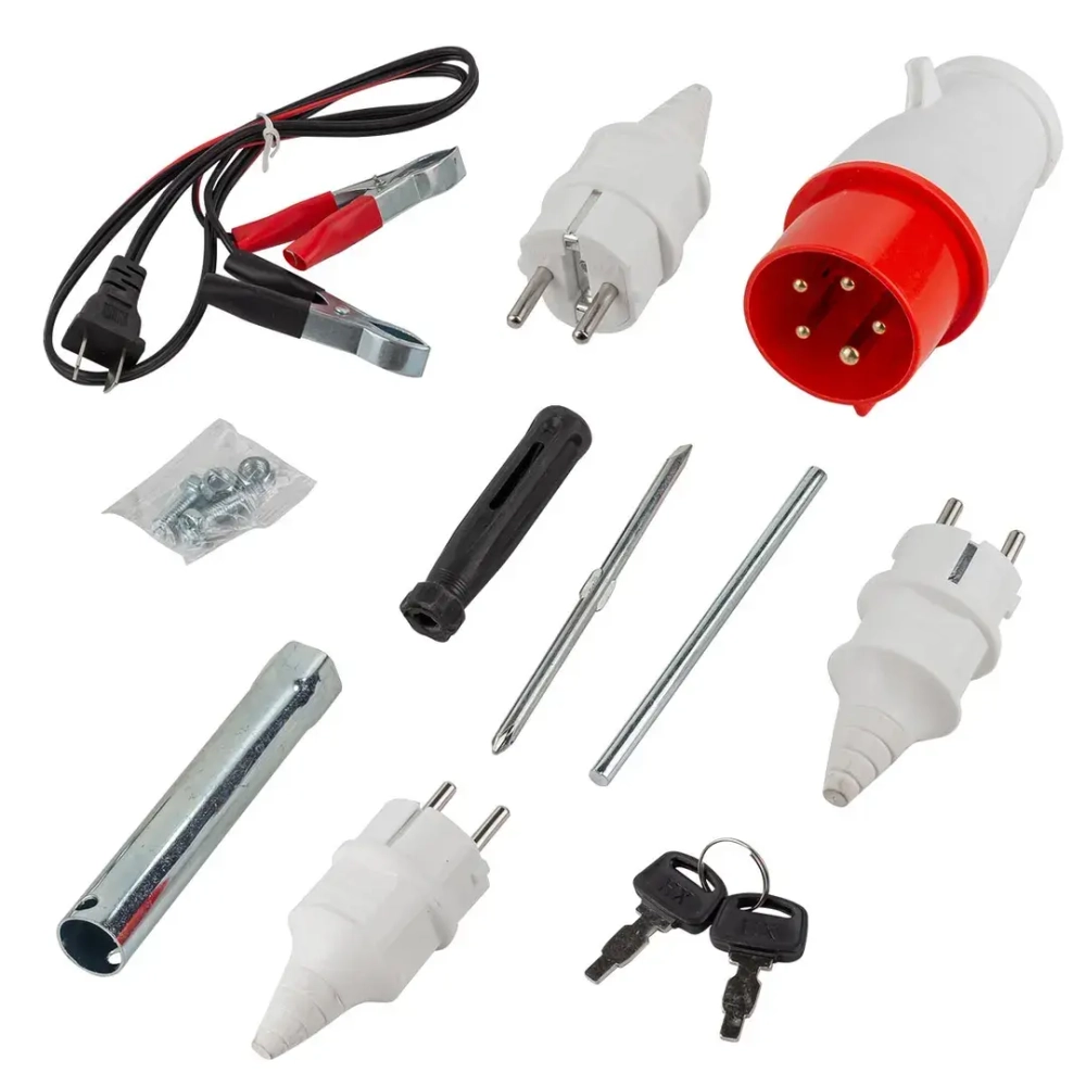 Генератор бензиновый с электрозапуском 25л, 2300-7000Вт, 15л.с. RockFORCE RF-FY8500