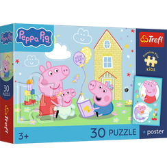 Pazl \ Puzzle \ Пазлы Puzzles - "30" - Trefl Premium Plus Kids - Peppa has a plan / Peppa Pig