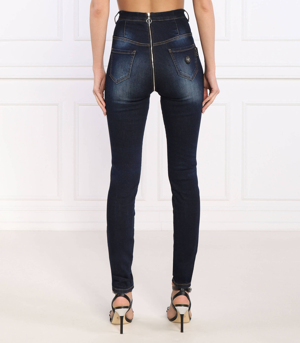 Джеггинсы Philipp Plein - темно-синий (WDT2273 PDE004N)