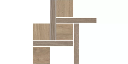 Керамогранит KERAMA MARAZZI АЛЬБЕРОНИ декор (2) мозаичный коричневый светлый матовый обрезной 27,5x27,5 9 мм. T056\SG643820
